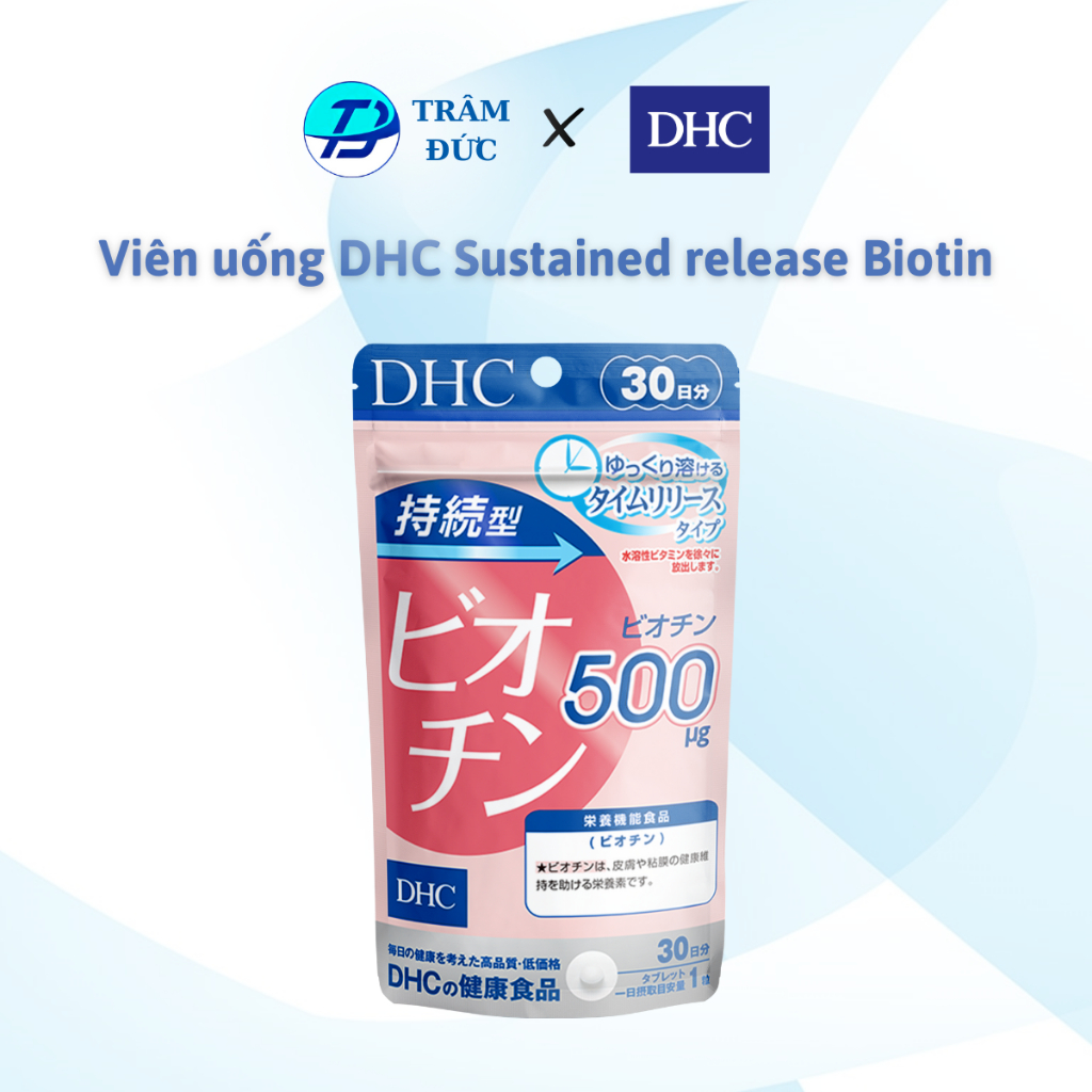 Viên uống DHC Biotin hỗ trợ tốt cho da và tóc (30 Ngày) - TPBVSK DHC Sustained Release Biotin