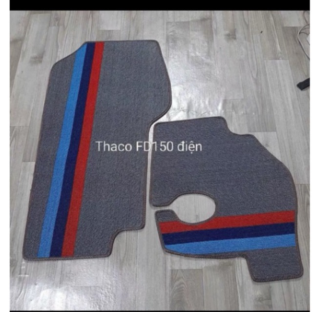 thảm lót sàn cước may theo xe tải thaco fd150 điện