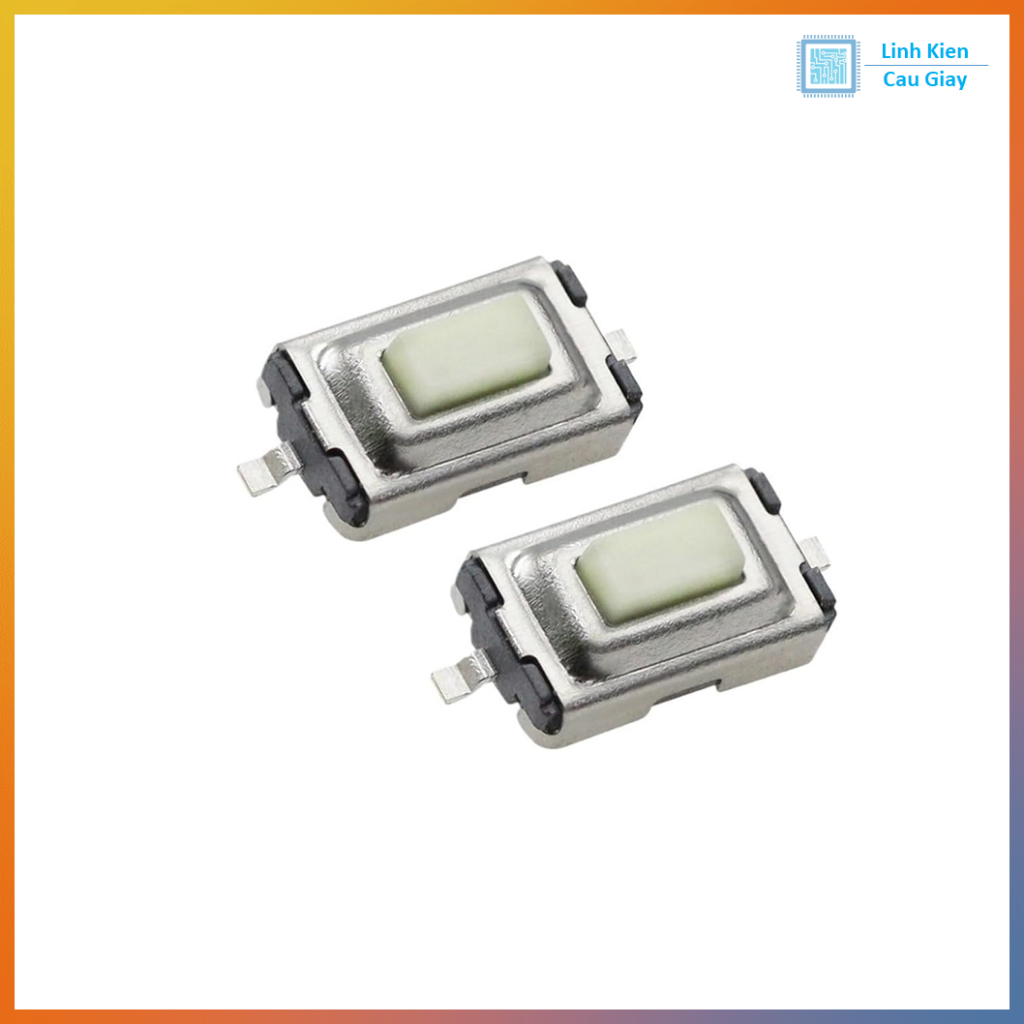Nút nhấn 2 chân 3×6×2.5mm SMD – công tắc nhấn tact SMD (5 cái)