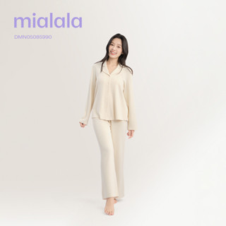  Mialala  BST ẤM  Bộ Mặc Nhà Tay Dài Quần Dài 5990 Màu Vàng Họa Tiết Kẻ Caro Chất Liệu  Dày Dặn Ấm Áp 