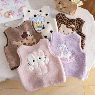 BST Áo gile lót lông Little Maven 2 mặt dày dặn phong cách Hàn quốc cho bé gái 2-7 tuổi - Little Maven Chính Hãng 