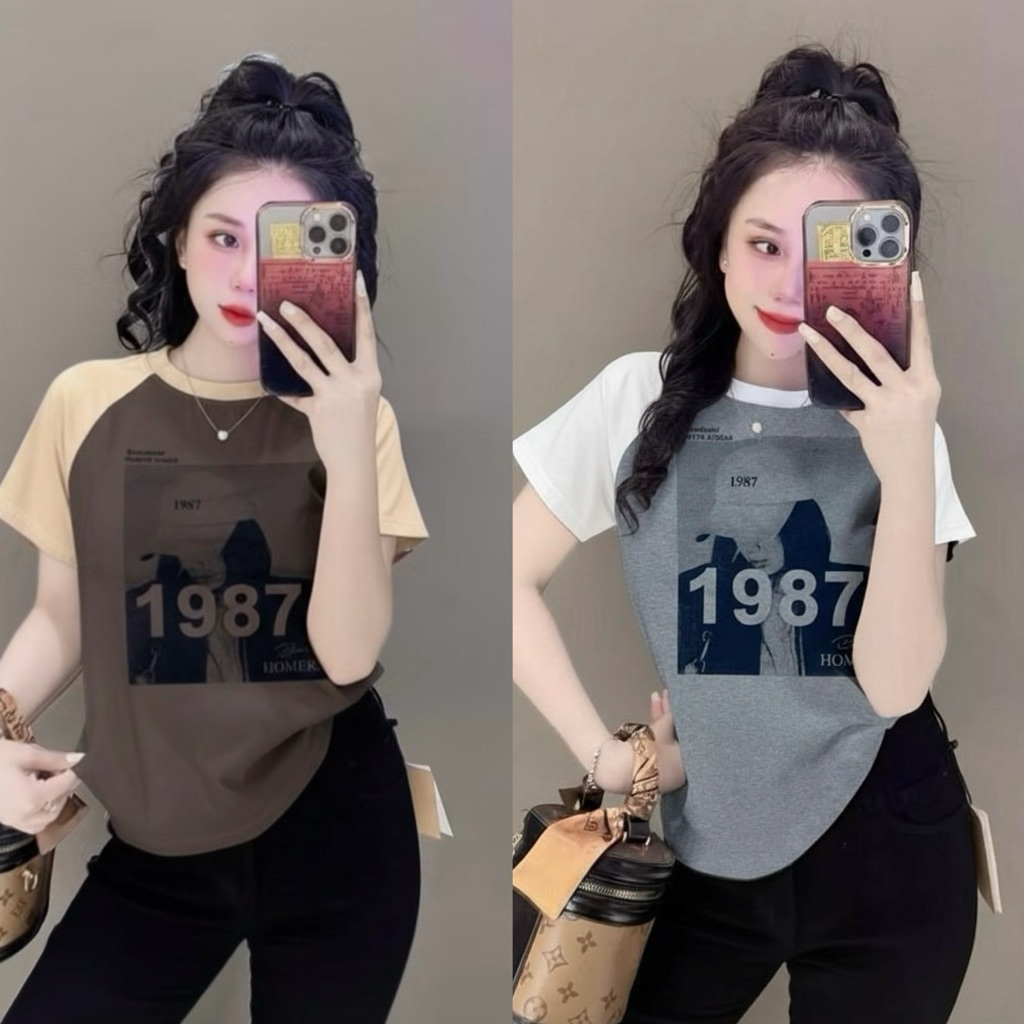 [ MÃ SALE LẺ MÀU VẢI ĐẸP - ĐƯỢC KIỂM HÀNG ] Áo thun PHÔM ÔM nữ ( cô gái 1987 )
