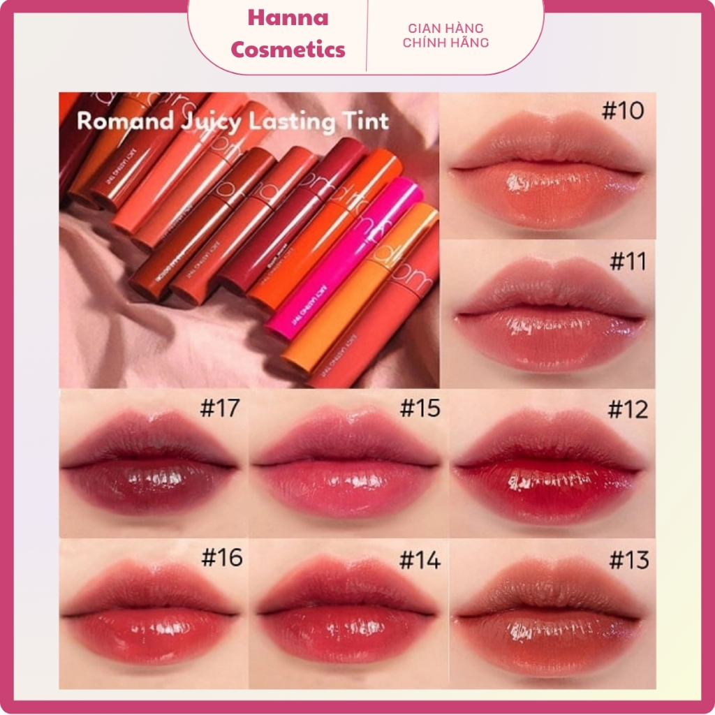 Son Tint Romand Juicy Lasting Tint (màu 10.11.12.13)