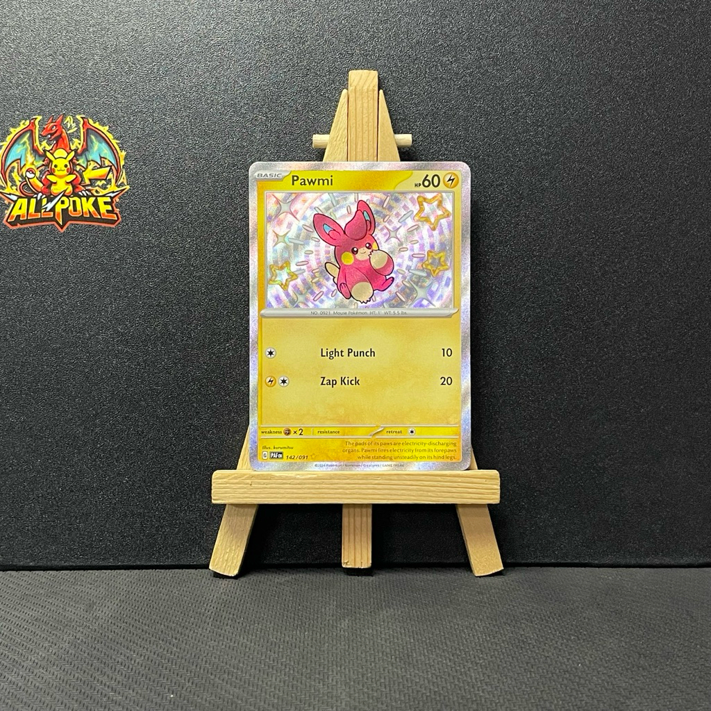 [ AllPoke ] Thẻ Bài Pokemon TCG,Pawmi - 142/091 -M-NM