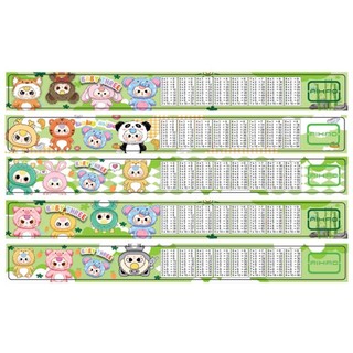 [Chuyên sỉ] Combo 10 Thước nhựa cute gấu dâu,capy, kurumi 20cm