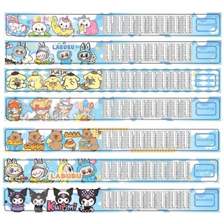 [Chuyên sỉ] Combo 10 Thước nhựa cute gấu dâu,capy, kurumi 20cm