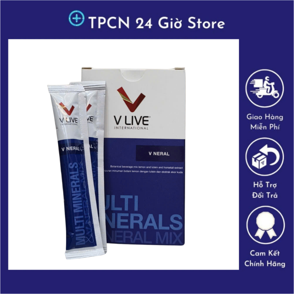 5 Hộp Bột uống V Neral Vlive chính hãng - bộ 3 Vlive ( hộp 28 gói )