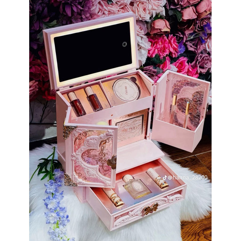 Bộ Trang Điểm MEIYU Hồng 14 Món,Cốp Trang Điểm Quà Cho Bạn Gái Người Yêu Các Dịp Lễ Chile Cosmetic