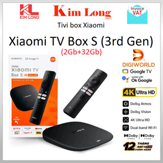  New 2026 Tivi box Xiaomi Mibox S Gen 3 Google TV UHD 4K 3840×2160p  - Chính hãng Digiworld 