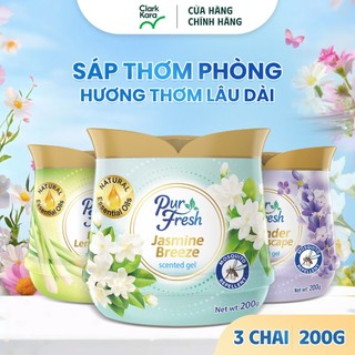  Combo 3 Sáp thơm phòng đuổi muỗi khử mùi PurFresh 200gr chính hãng  8 hương lựa chọn  