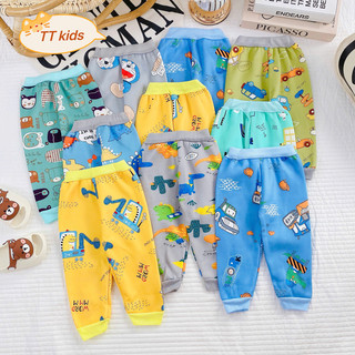 Combo 4 quần dài NỈ BÔNG cho bé mềm mịn ấm áp, họa tiết đáng yêu cute size 3-13kg