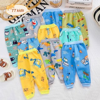 Combo 4 quần dài NỈ BÔNG cho bé mềm mịn ấm áp, họa tiết đáng yêu cute size 3-13kg