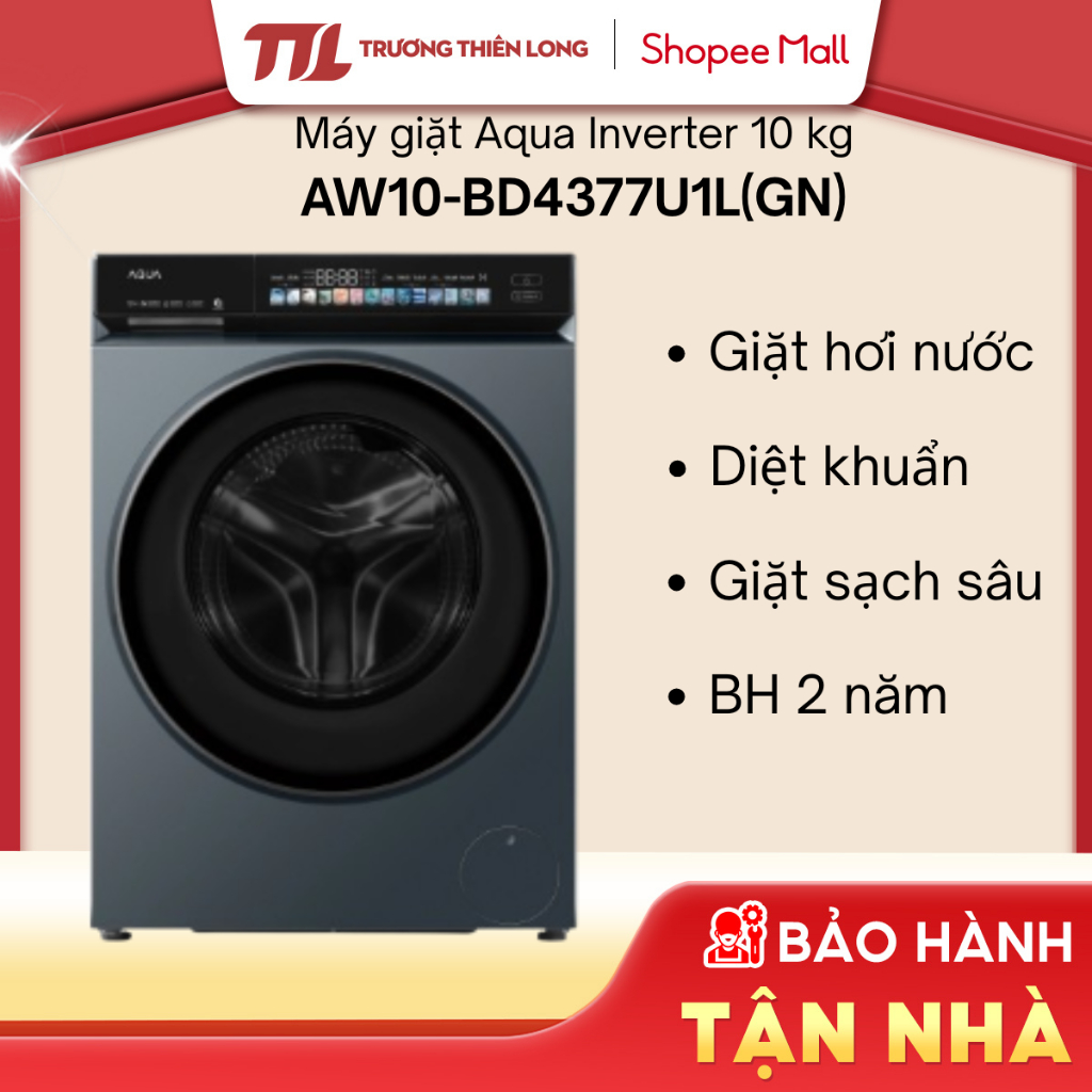 AW10-BD4377U1L(GN) - Máy Giặt Aqua Inverter 10 Kg AW10-BD4377U1L(GN) [FREESHIP HCM]