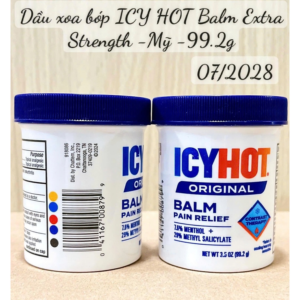 DẦU XOA BÓP ICY HOT BALM EXTRA STRENGTH 99.2g – MỸ