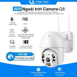  V380 Max ngoài trời Camera An Ninh CCTV Pro 360 Độ 1080P FHD Máy ảnh WiFi IP-IP66 IR Chống Nước 
