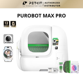  Nhà Vệ Sinh Tự Động Cho Mèo PETKIT Purobot Max Pro Máy Dọn Phân Mèo Có Camera AI Tự Động Dọn Cát Mèo 