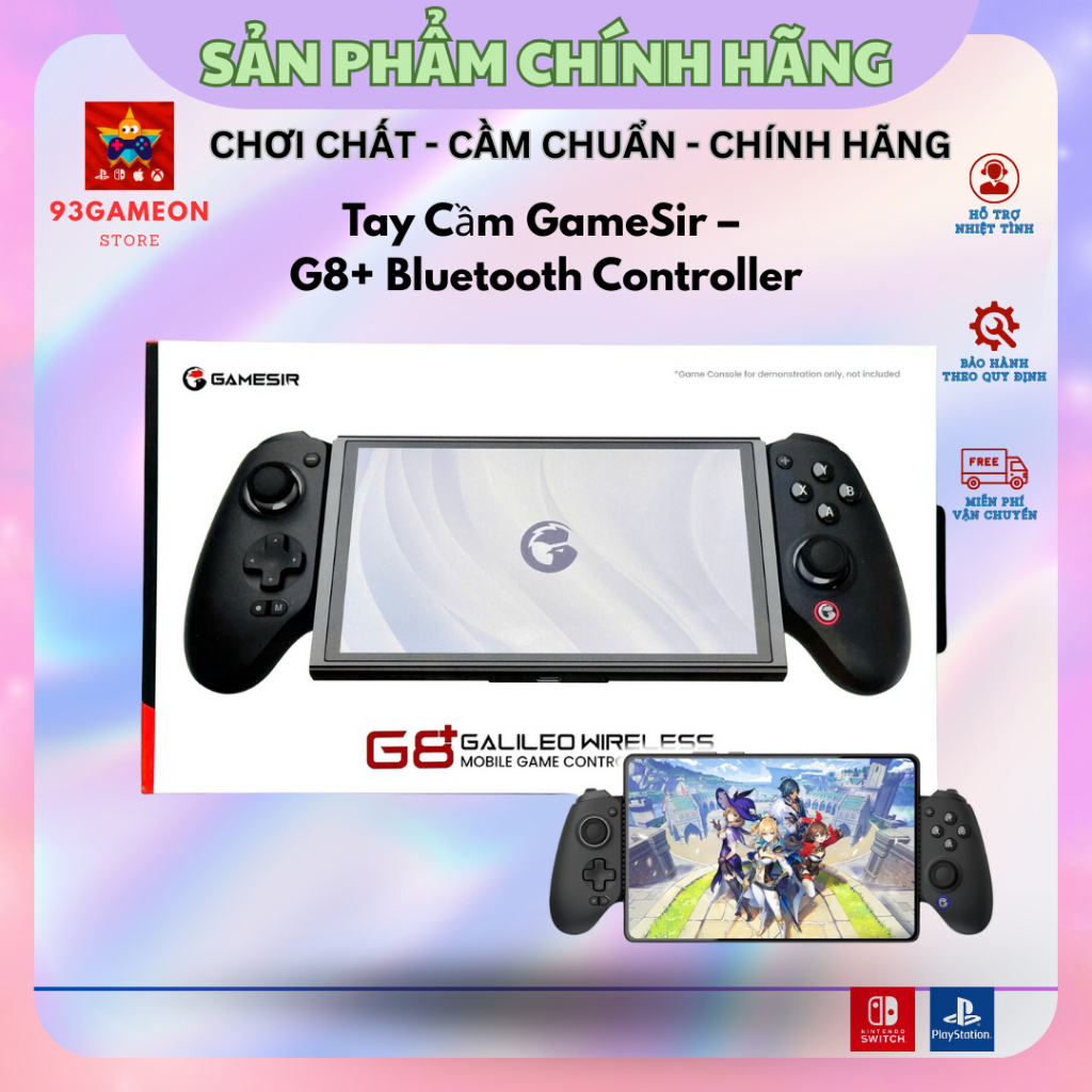 Tay Cầm Gamesir G8+, G8 PLUS cho Điện Thoại, Nintendo Switch, Máy Tính, GameSir G8 Plus Bluetooth