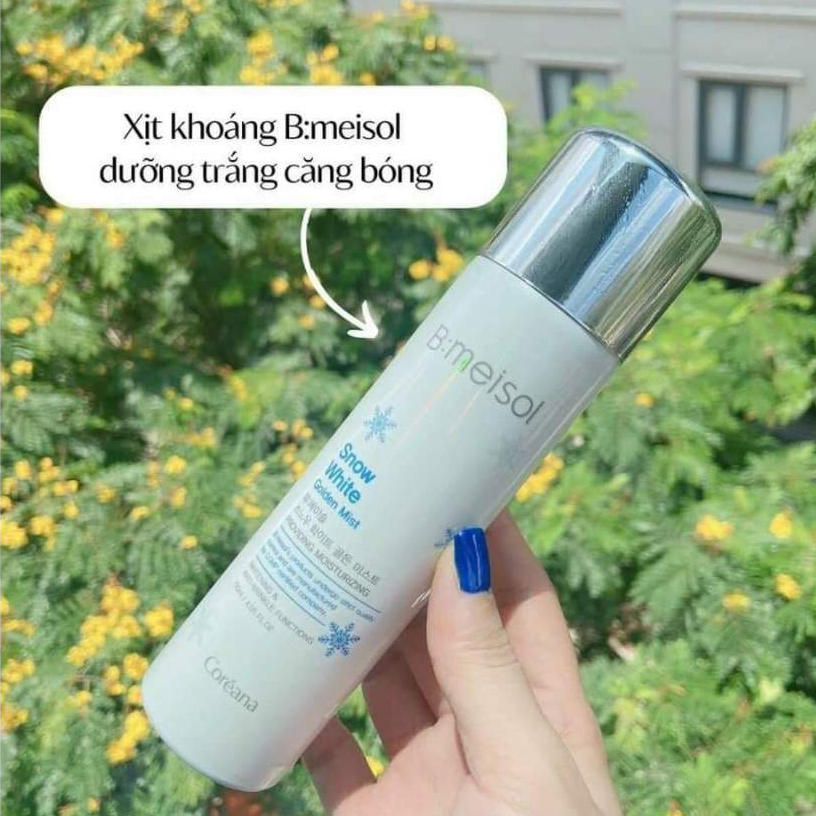[Date 2026] Xịt khoáng dưỡng trắng căng bóng da Coreana B'meisol 120ml Hàn Quốc