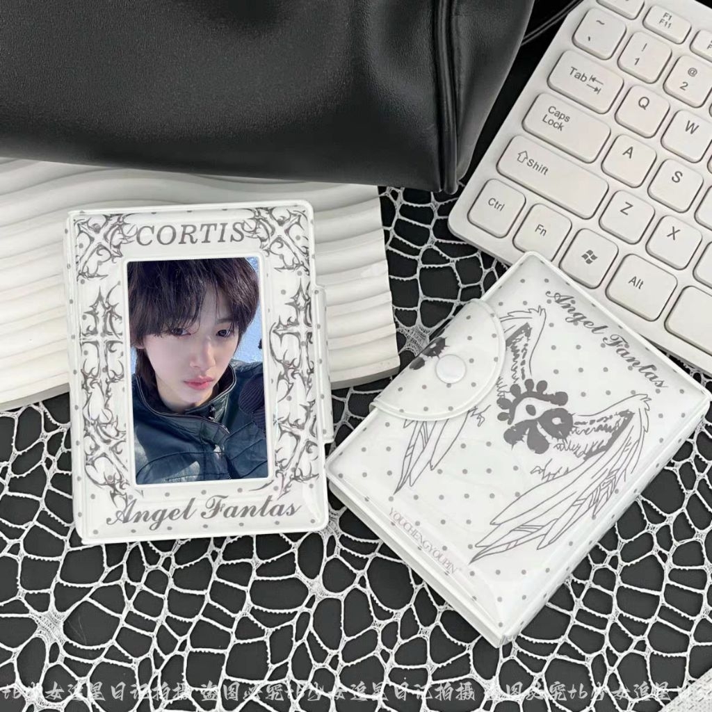 Collect book Cortis Cỏ Tí trắng đen album sổ đựng ảnh, thẻ hình, card bo góc 3 inch