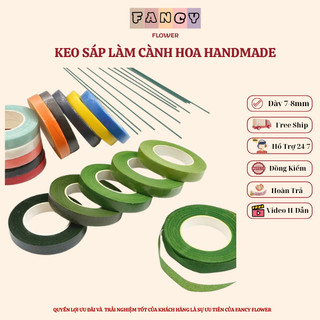 Sỉ Cuộn Băng Keo Sáp, Băng Cuốn Cành, Sáp Quấn Làm Hoa Kẽm Nhung, Hoa Trang Trí DIY FANCY FLOWER