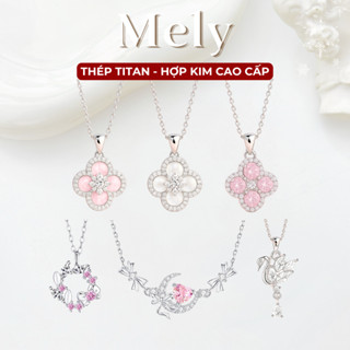 Dây chuyền nữ sợi mảnh đính đá sang trọng kiểu dáng tiểu thư dể thương Princess, Vòng Cổ Quà Tặng