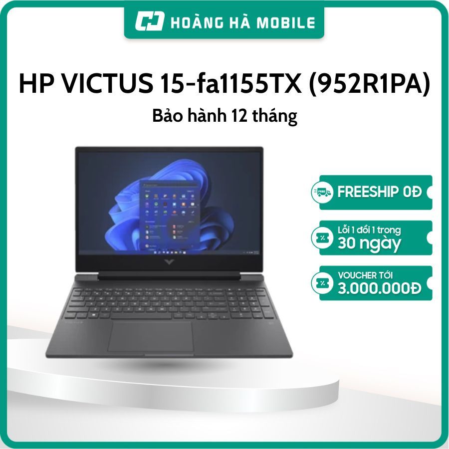 Laptop Gaming HP Victus 15-fa1155TX (952R1PA) - (i5-12450H/8GB/512GB/RTX 2050/15.6" FHD 144Hz/Window