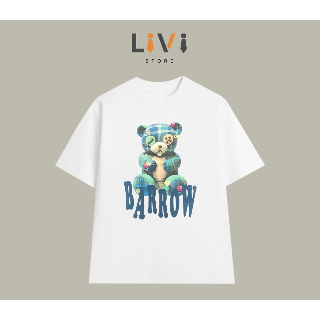 Áo Thun Barrow Bear Cotton Cao Cấp Form Rộng LIVI063 - LiVi Store