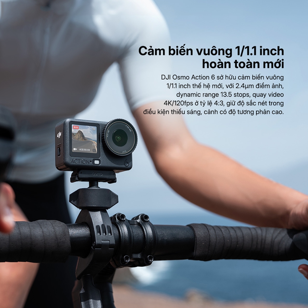 Camera Hành Động DJI Osmo Action 6 Máy Quay Hành Trình 4K 120fps, Cảm Biến Vuông Mới (DJI OA 6) | BigBuy360 - bigbuy360.vn