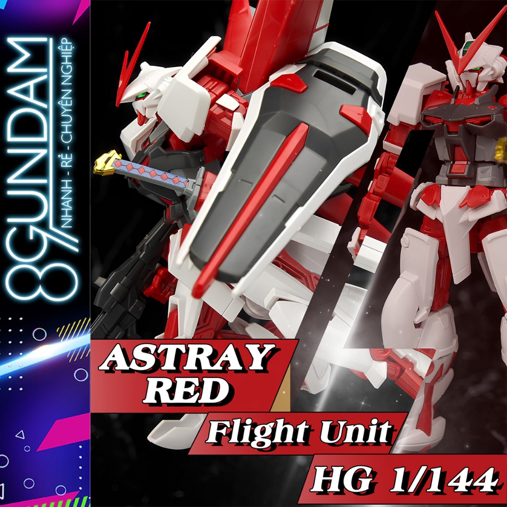[CÓ SẴN] Mô Hình Lắp Ráp HG Astray Red Fighter Flight Unit