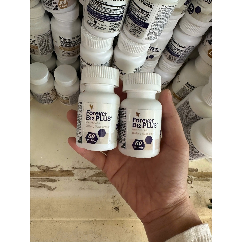 Viên bổ sung sắt Forever B12 Plus tốt cho BÀ BẦU VÀ NGƯỜI THIẾU MÁU, XANH XAO(188flp)