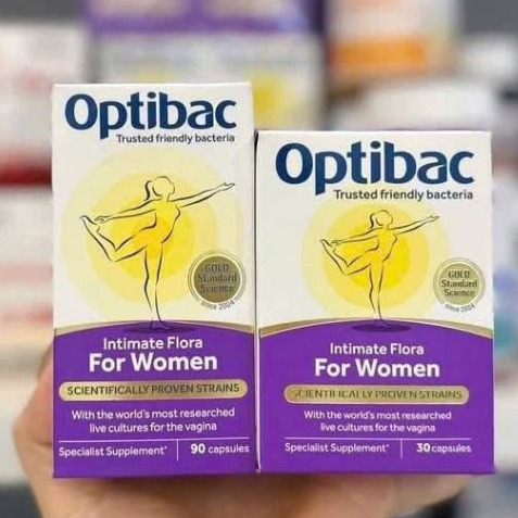Men Vi Sinh Phụ Khoa Optibac Tím For Women