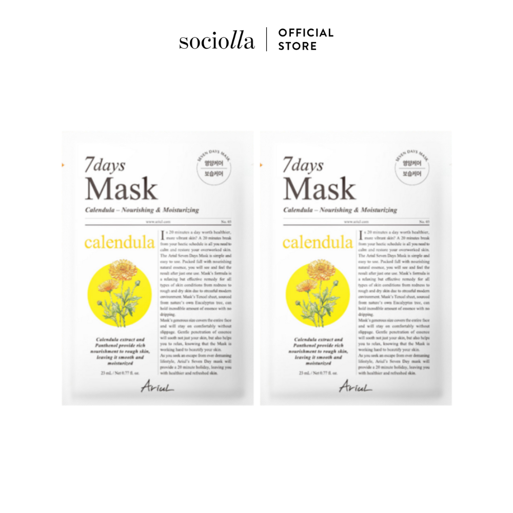 Bộ Đôi Mặt Nạ Ariul 7days Mask Calendula P