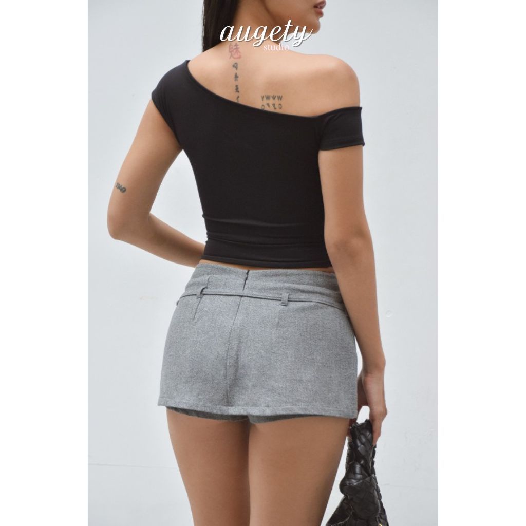 Váy Quần Ngắn Cạp Trễ Có Thắt Lưng Augety Studio, KENDIE Skirt | BigBuy360 - bigbuy360.vn