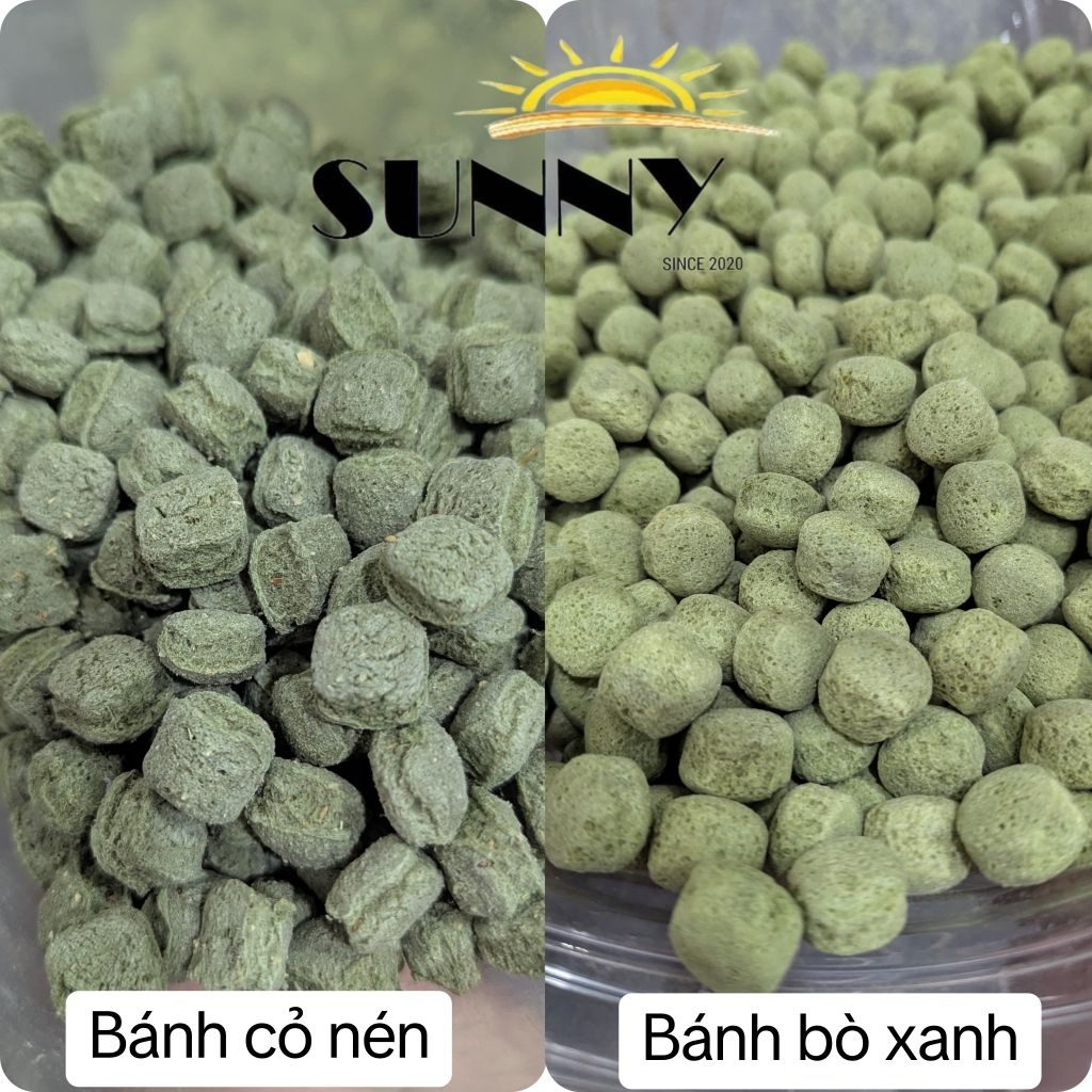 Bánh rau củ nén (bánh bò xanh) mài răng hamster