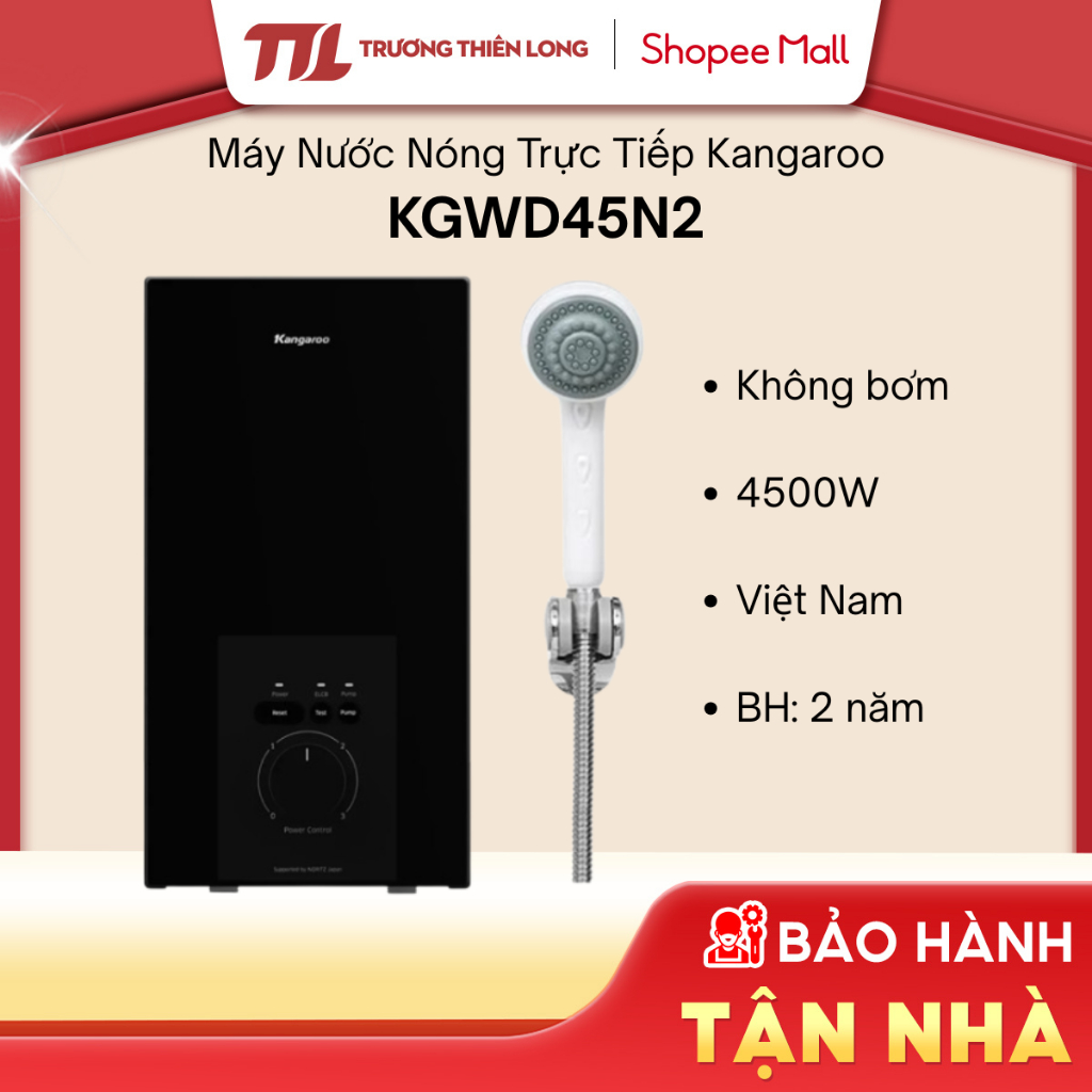 KGWD45N2 - Máy Nước Nóng Trực Tiếp Kangaroo 4500W KGWD45N2 [FREESHIP HCM]
