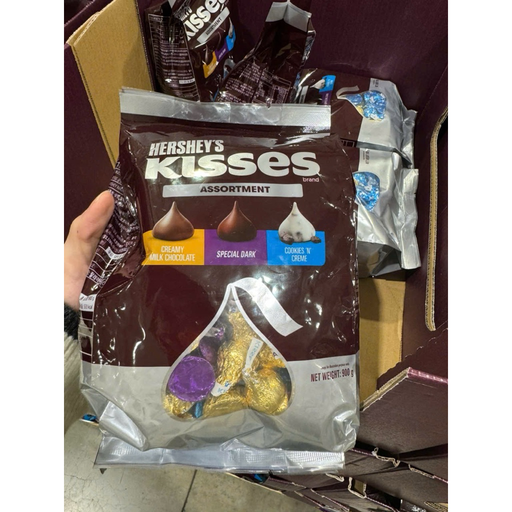 KẸO SOCOLA TỔNG HỢP MIX 3 LOẠI Hershey's Kisses, Chocolate Assortment