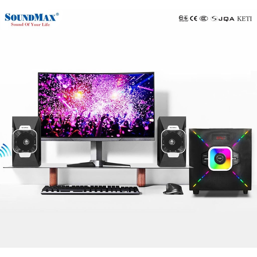 Loa vi tính 2.1 có Bluetooth SoundMax A-2126