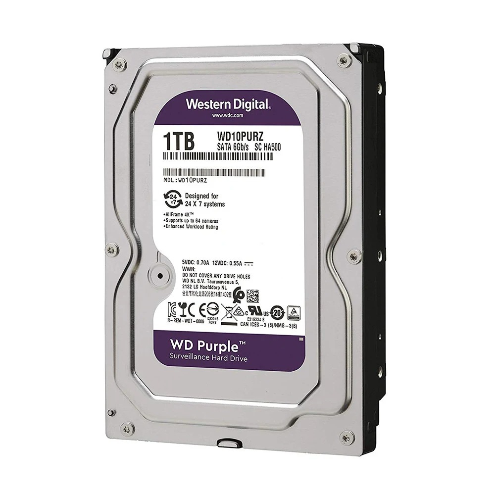 Ổ cứng HDD WD Purple 1TB SATA . BH: 24 tháng
