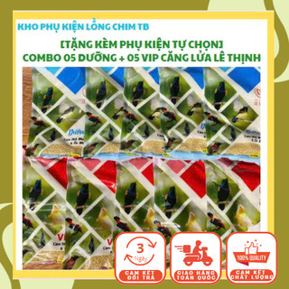Combo 05 Gói Dưỡng + 05 Gói Vip Căng Lửa Cho Chim Hút Mật Lê Thịnh (1kg)