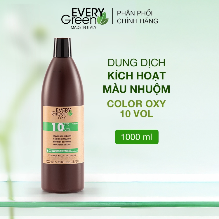Dung Dịch Kích Hoạt Màu Nhuộm Oxy 10 Vol  EveryGreen 10000ml