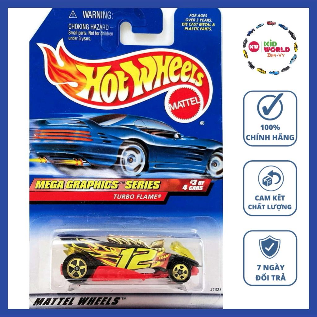 Xe mô hình Hot Wheels basic Turbo Flame 21323.