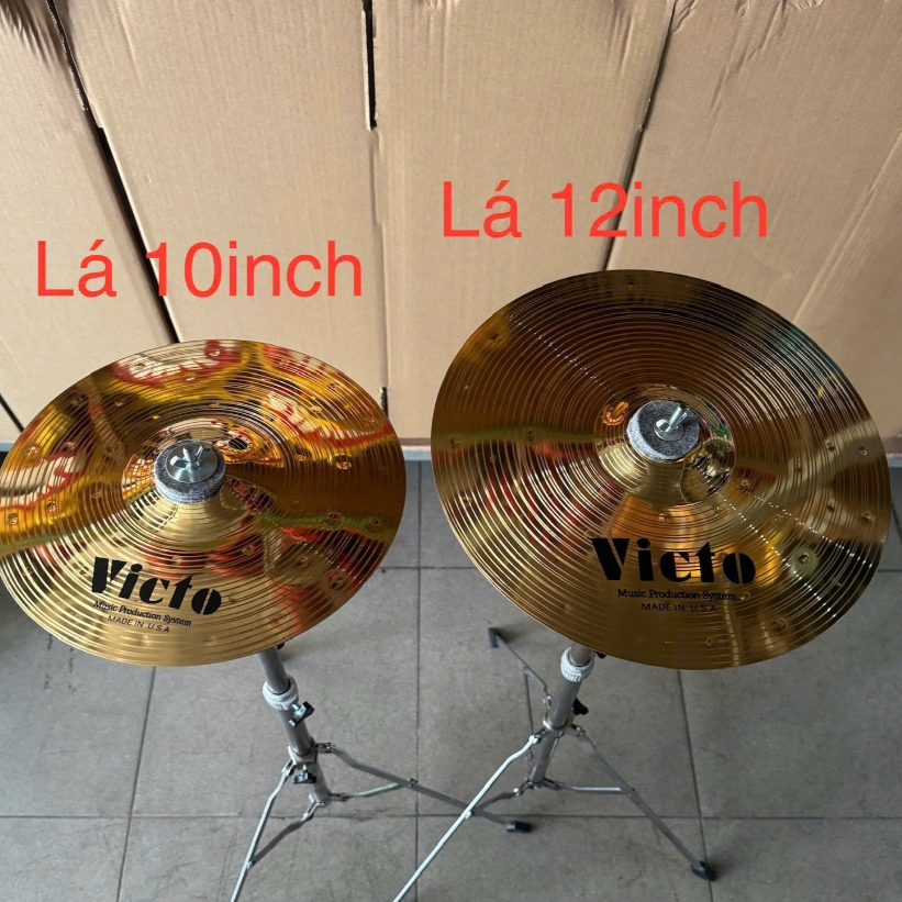 Xèng đồng chơi cajon, lá cymbal đồng chơi trống cajon