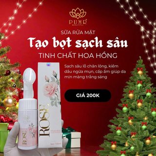 [CHÍNH HÃNG GIÁ SỈ] SỮA RỬA MẶT PUMR CHIẾT XUẤT HOA HỒNG