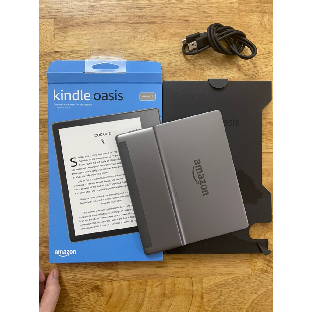Likenew 99% fullbox Kindle Oasis 3 32gb ko quảng cáo