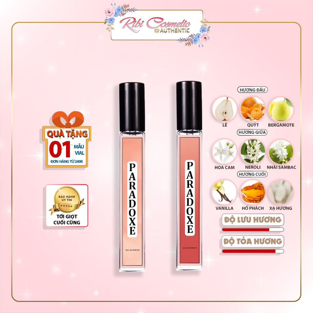 Tổng hợp Parado edp - intense Nước hoa nữ hương hoa cam sang trọng