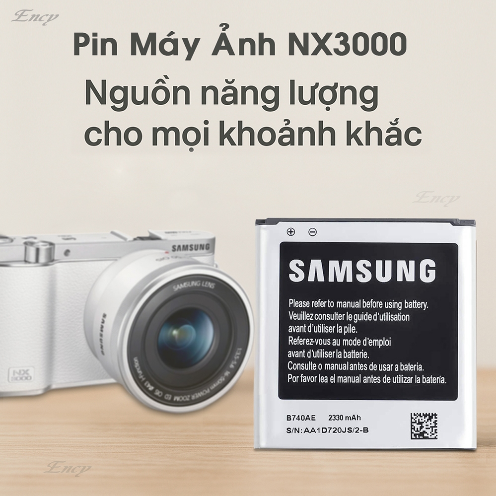 Pin Máy Ảnh Samsung NX3000 – Tương Thích Hoàn Hảo | Phụ Kiện Chính Hãng