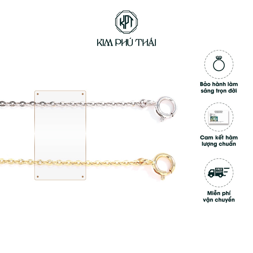 Dây Chuyền Nữ KIM PHÚ THÁI Vàng 10K Không Kèm Mặt Dạng O Bản Thường 1.2mm - DV05