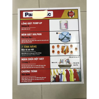 Tem dán máy giặt pa****nic