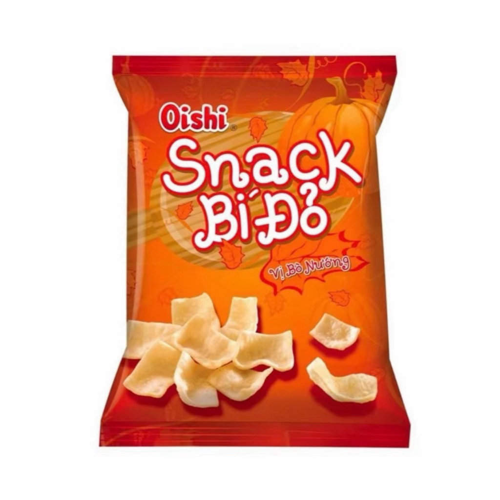 Combo 10 Gói Bim Bim Bí Đỏ Oishi 32G