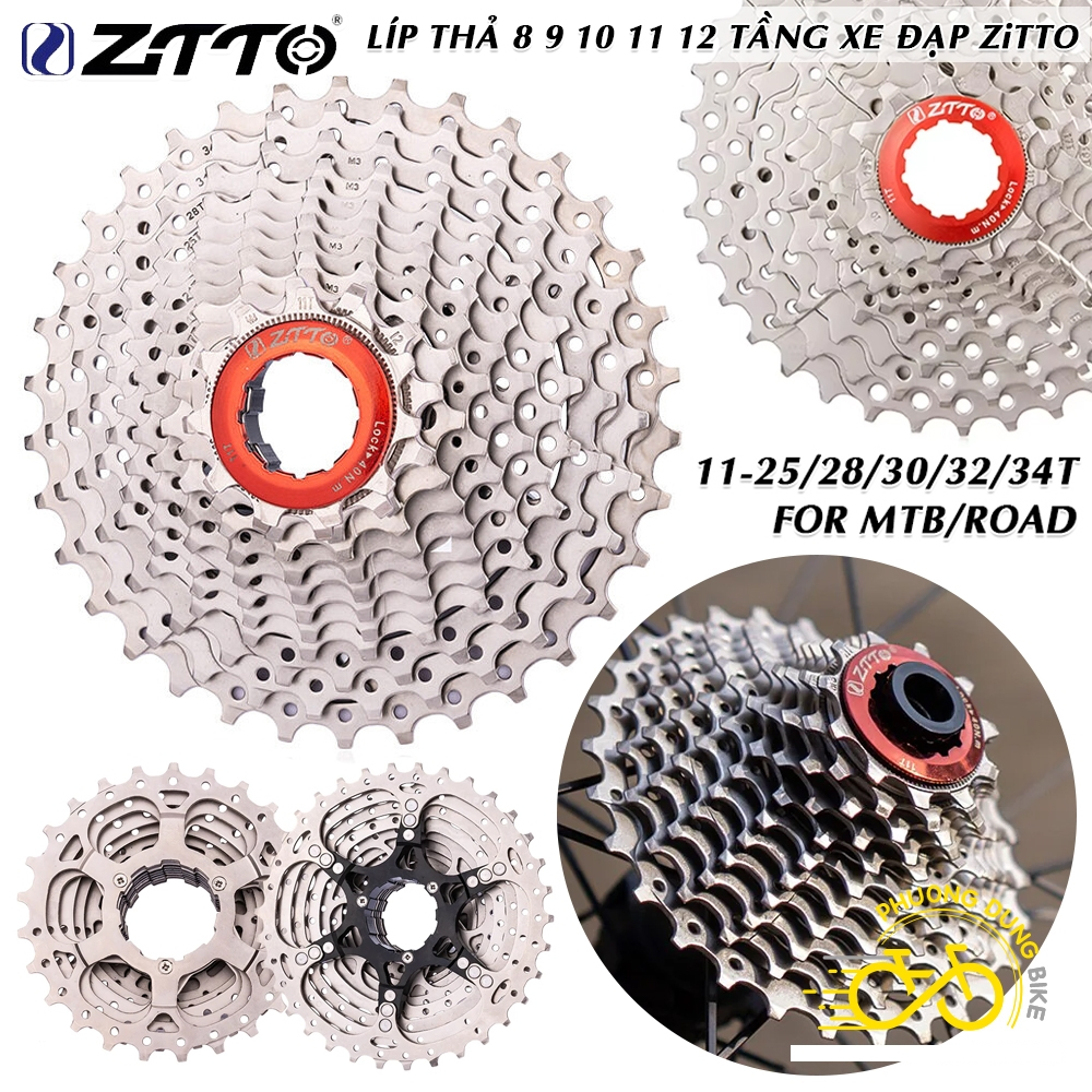 Líp thả líp 8 líp 9 líp 10 líp 11 líp 12 tầng xe đạp ZiTTO 11-25T 11-28T 11-30T 11-32T 11-34T - Chín